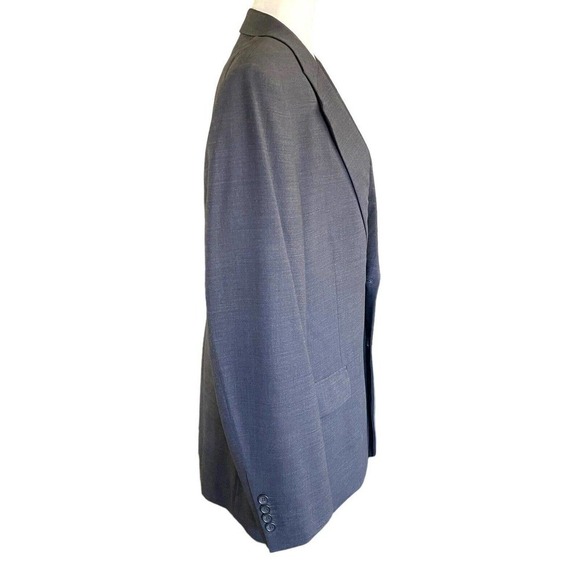 Vtg Banana Republic Men’s Classic Wool Two Button Blazer Charcoal Gray Stretch - Picture 6 of 12